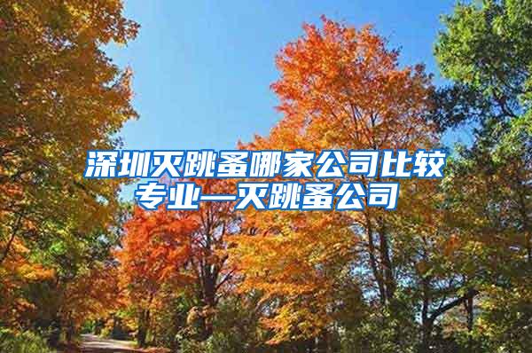 深圳滅跳蚤哪家公司比較專業(yè)—滅跳蚤公司