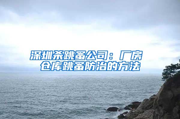 深圳殺跳蚤公司：廠房 倉庫跳蚤防治的方法