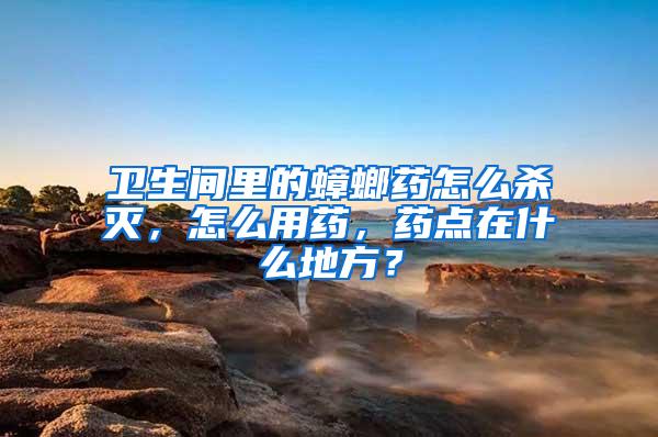 衛(wèi)生間里的蟑螂藥怎么殺滅，怎么用藥，藥點(diǎn)在什么地方？