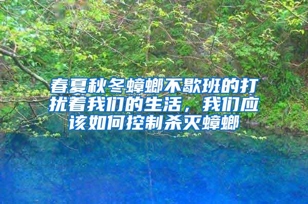 春夏秋冬蟑螂不歇班的打擾著我們的生活，我們應(yīng)該如何控制殺滅蟑螂