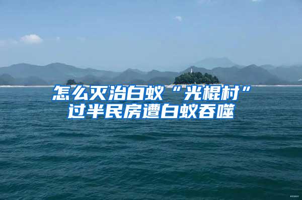 怎么滅治白蟻“光棍村”過半民房遭白蟻吞噬