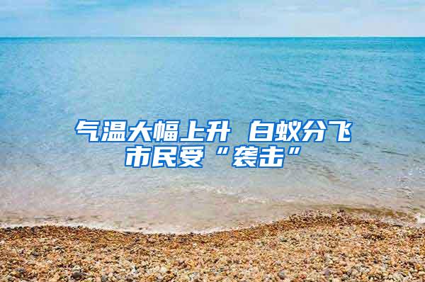 氣溫大幅上升 白蟻分飛市民受“襲擊”