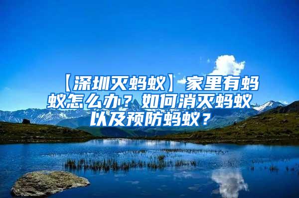 【深圳滅螞蟻】家里有螞蟻怎么辦？如何消滅螞蟻以及預(yù)防螞蟻？