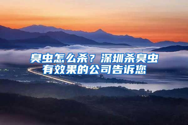 臭蟲怎么殺？深圳殺臭蟲有效果的公司告訴您