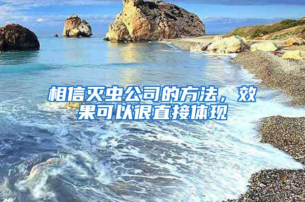 相信滅蟲公司的方法，效果可以很直接體現(xiàn)