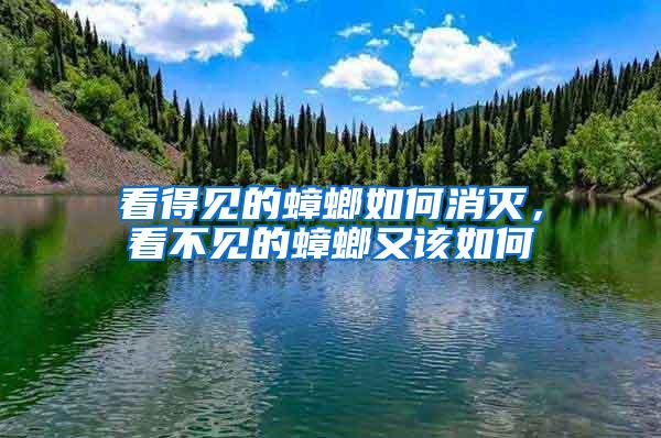 看得見(jiàn)的蟑螂如何消滅，看不見(jiàn)的蟑螂又該如何