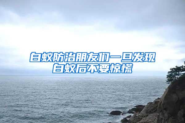 白蟻防治朋友們一旦發(fā)現(xiàn)白蟻后不要驚慌