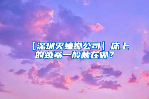 【深圳滅蟑螂公司】床上的跳蚤一般藏在哪？