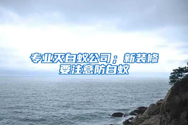 專業(yè)滅白蟻公司；新裝修要注意防白蟻