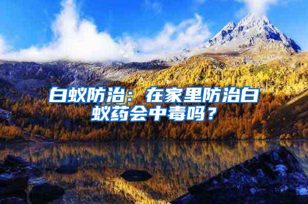 白蟻防治：在家里防治白蟻藥會(huì)中毒嗎？