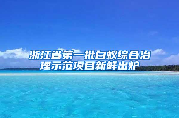 浙江省第一批白蟻綜合治理示范項(xiàng)目新鮮出爐