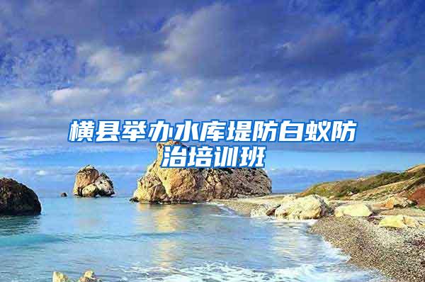 橫縣舉辦水庫堤防白蟻防治培訓(xùn)班