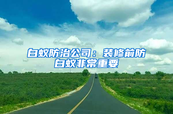 白蟻防治公司：裝修前防白蟻非常重要